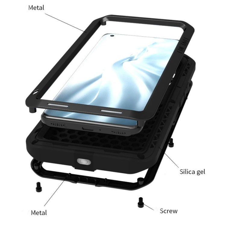 For Xiaomi Mi 11 LOVE MEI Metal Shockproof Waterproof Dustproof Protective Case without Glass
