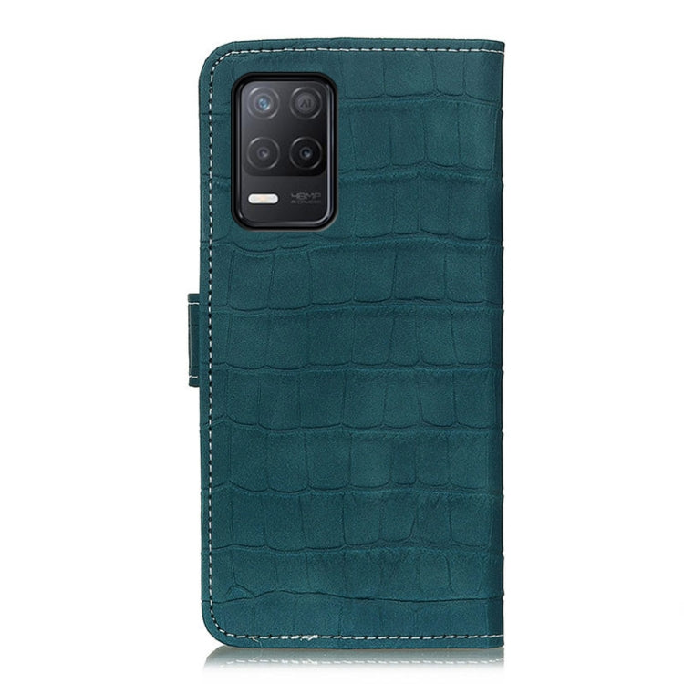 For Realme 9 5G / Realme 8 5G / Realme V13 5G Crocodile Texture Horizontal Flip Leather Case