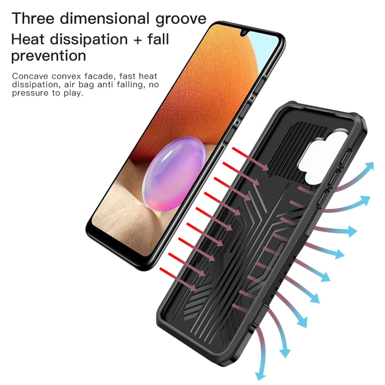 For OPPO A54 4G Armor Warrior Shockproof PC + TPU Protective Case