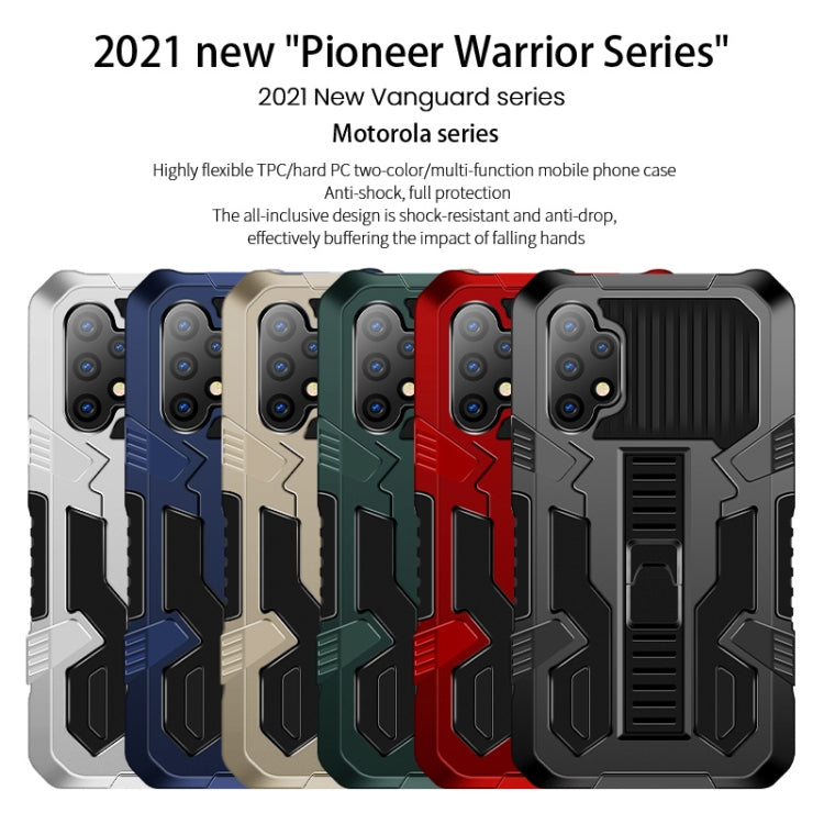 For Redmi Note 10 Pro / Note 10 Pro Max Vanguard Warrior All Inclusive Double-color Shockproof TPU + PC Protective Case with Holder