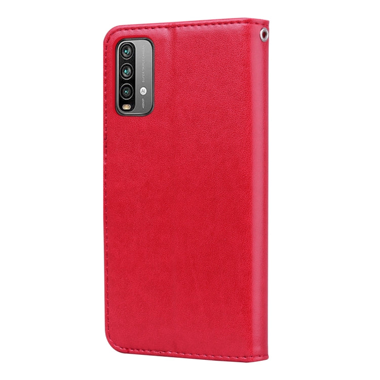 For Xiaomi Redmi 9T Rose Embossed Horizontal Flip PU Leather Case with Holder & Card Slots & Wallet