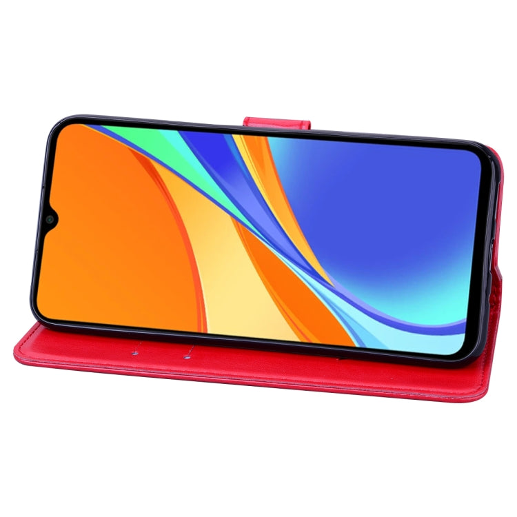 For Xiaomi Redmi 9T Rose Embossed Horizontal Flip PU Leather Case with Holder & Card Slots & Wallet