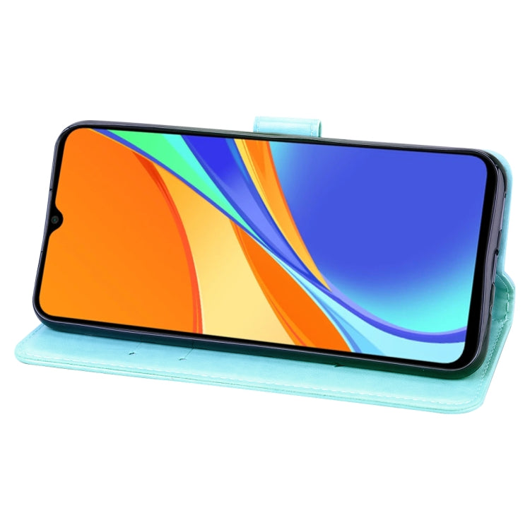 For Xiaomi Redmi 9T Rose Embossed Horizontal Flip PU Leather Case with Holder & Card Slots & Wallet