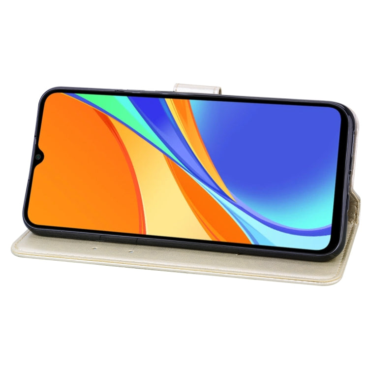 For Xiaomi Redmi 9T Rose Embossed Horizontal Flip PU Leather Case with Holder & Card Slots & Wallet