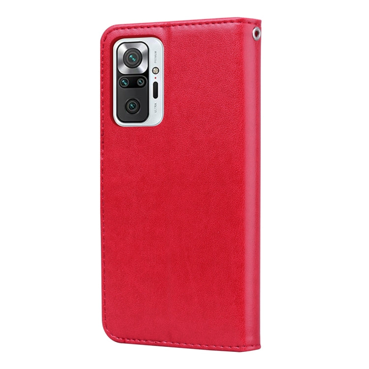 For Xiaomi Redmi Note 10 Pro Rose Embossed Horizontal Flip PU Leather Case with Holder & Card Slots & Wallet