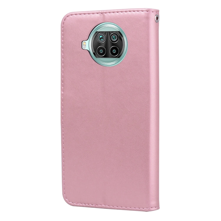 For Xiaomi Mi 10T Lite 5G Rose Embossed Horizontal Flip PU Leather Case with Holder & Card Slots & Wallet