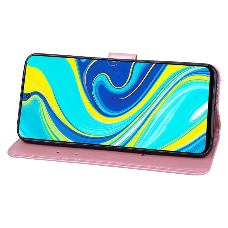 For Xiaomi Mi 10T Lite 5G Rose Embossed Horizontal Flip PU Leather Case with Holder & Card Slots & Wallet