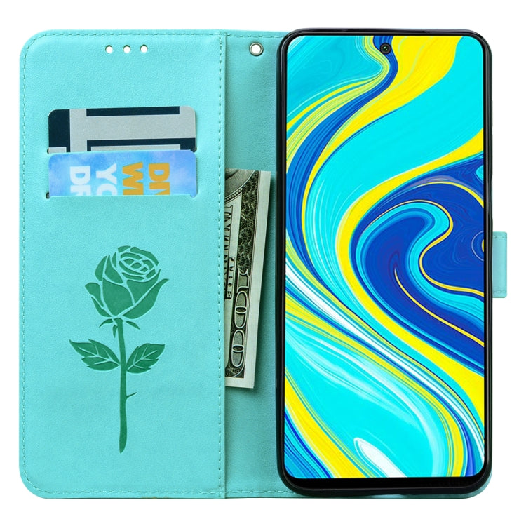 For Xiaomi Mi 10T Lite 5G Rose Embossed Horizontal Flip PU Leather Case with Holder & Card Slots & Wallet