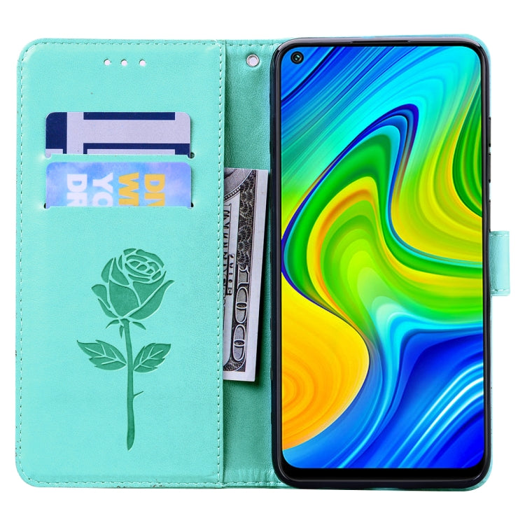 For Xiaomi Mi 10T Pro 5G Rose Embossed Horizontal Flip PU Leather Case with Holder & Card Slots & Wallet