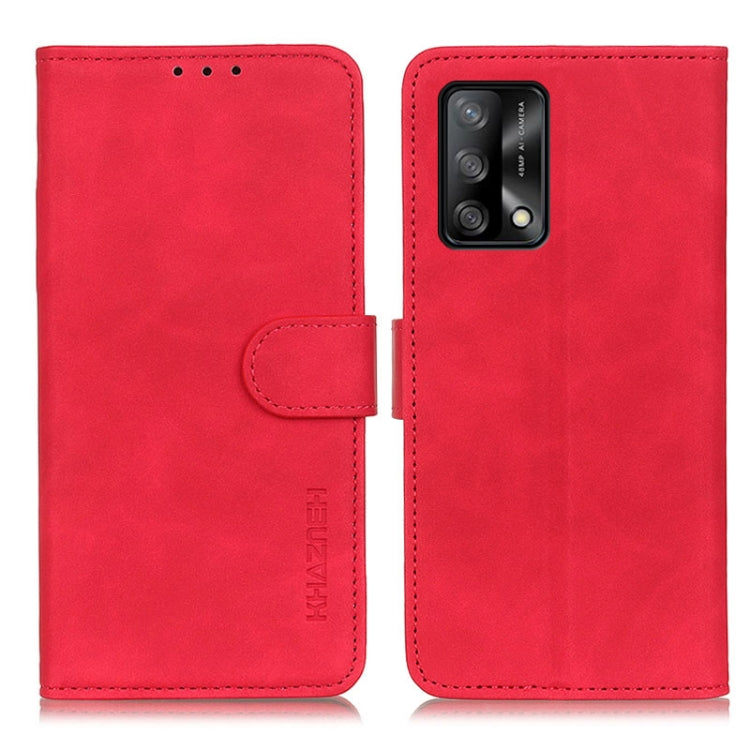 For OPPO F19 KHAZNEH Retro Texture Horizontal Flip Leather Case with Holder & Card Slots & Wallet
