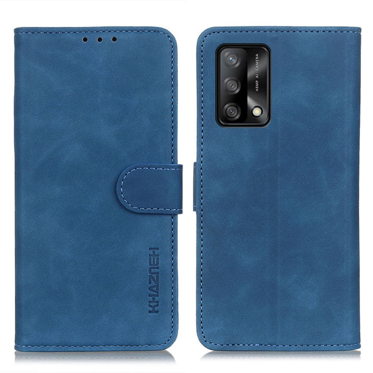 For OPPO A74 4G KHAZNEH Retro Texture Horizontal Flip Leather Case with Holder & Card Slots & Wallet