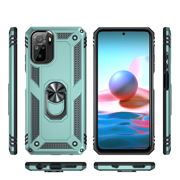 For Xiaomi Redmi Note 10 / Note 10s Shockproof TPU + PC Protective Case with 360 Degree Rotating Holder