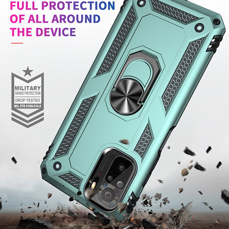 For Xiaomi Redmi Note 10 / Note 10s Shockproof TPU + PC Protective Case with 360 Degree Rotating Holder