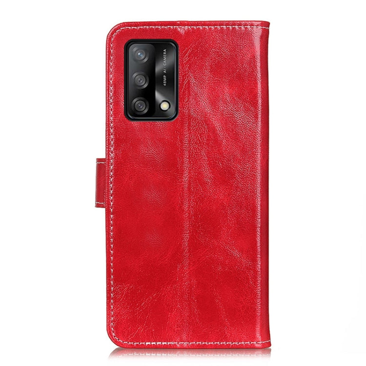 For OPPO F19 / A74 4G Retro Crazy Horse Texture Horizontal Flip Leather Case with Holder & Card Slots & Photo Frame & Wallet