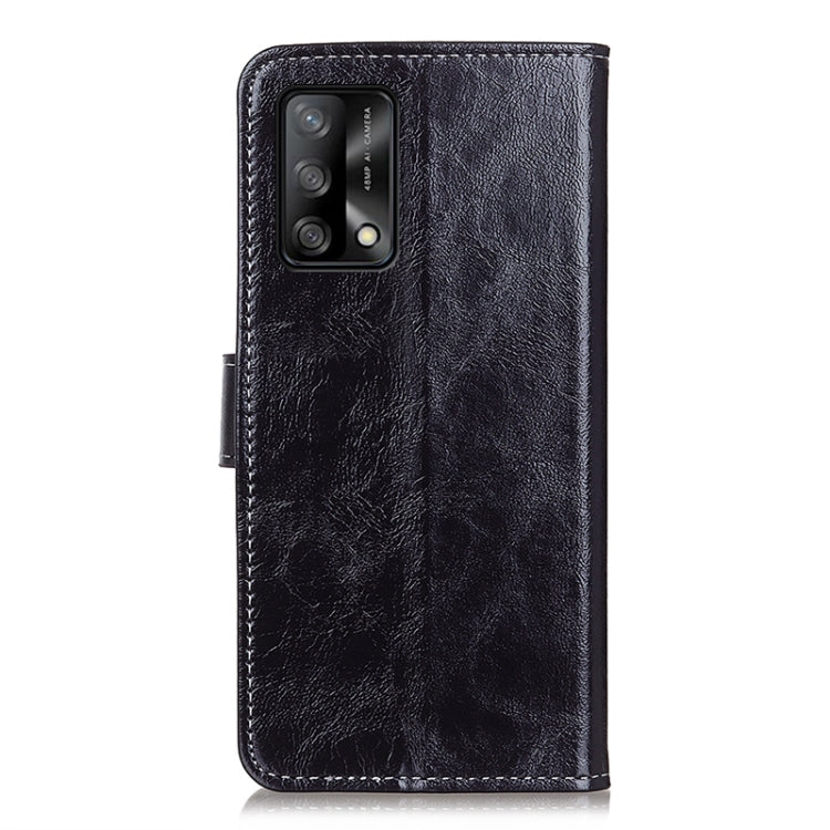 For OPPO F19 / A74 4G Retro Crazy Horse Texture Horizontal Flip Leather Case with Holder & Card Slots & Photo Frame & Wallet