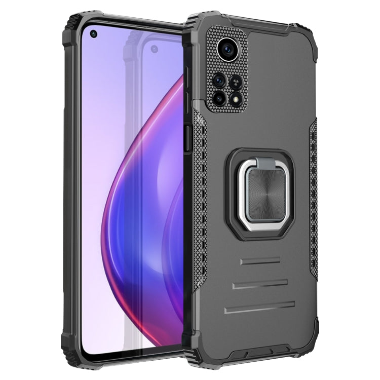 For Xiaomi Mi 10T Pro 5G / 10T 5G Fierce Warrior Series Armor All-inclusive Shockproof Aluminum Alloy + TPU Protective Case with Ring Holder