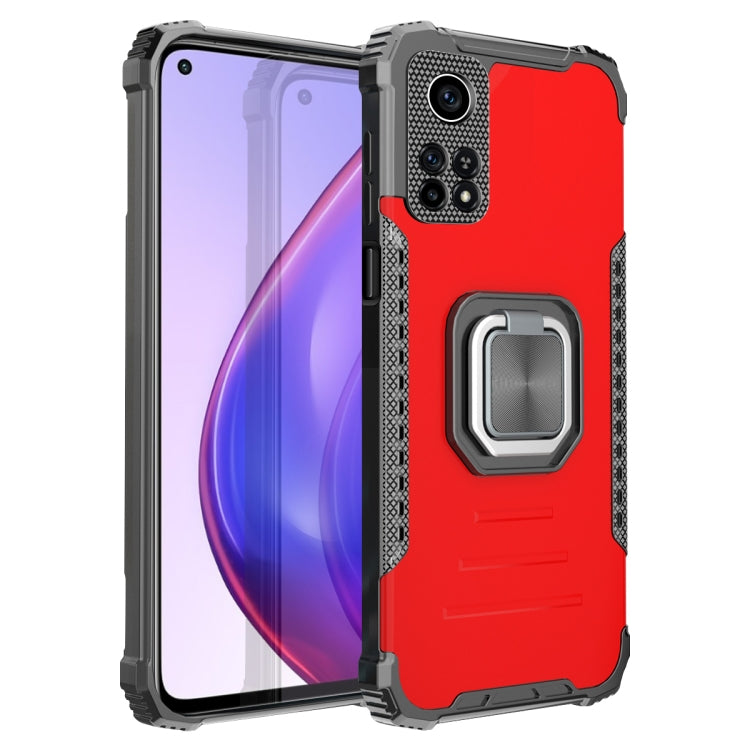 For Xiaomi Mi 10T Pro 5G / 10T 5G Fierce Warrior Series Armor All-inclusive Shockproof Aluminum Alloy + TPU Protective Case with Ring Holder