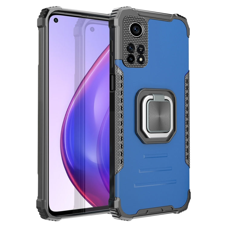 For Xiaomi Mi 10T Pro 5G / 10T 5G Fierce Warrior Series Armor All-inclusive Shockproof Aluminum Alloy + TPU Protective Case with Ring Holder