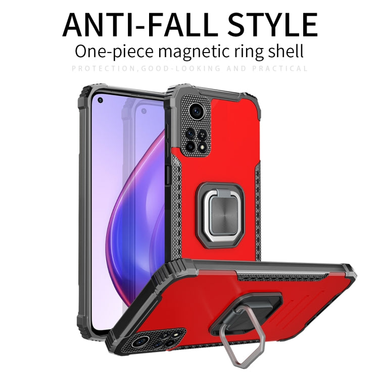 For Xiaomi Mi 10T Pro 5G / 10T 5G Fierce Warrior Series Armor All-inclusive Shockproof Aluminum Alloy + TPU Protective Case with Ring Holder
