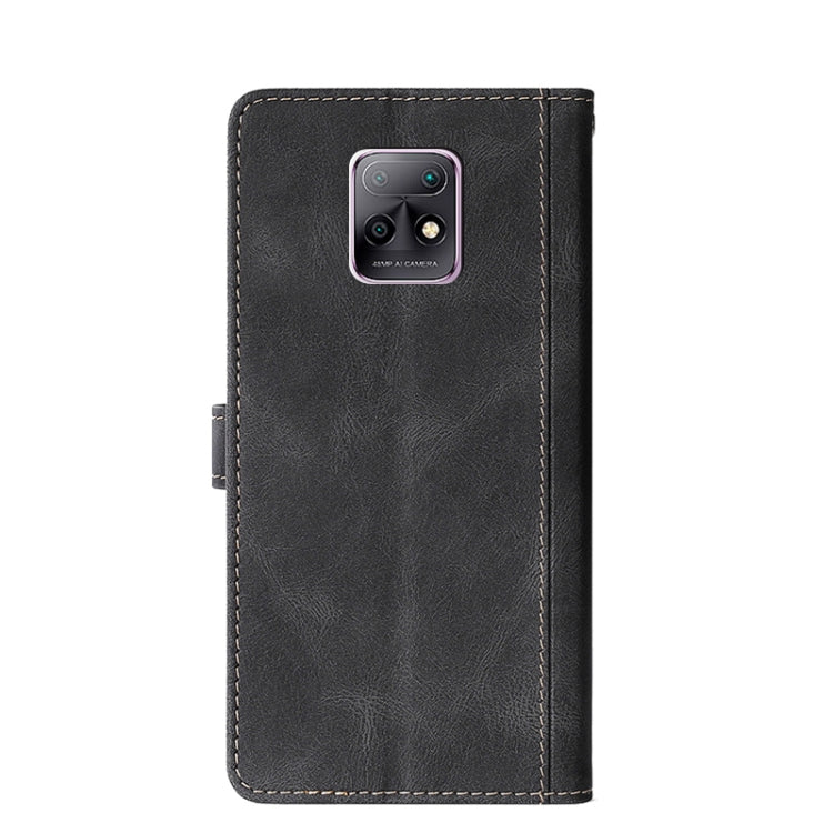 For Xiaomi Redmi 10X 5G Stitching Skin Feel Magnetic Buckle Horizontal Flip PU Leather Case with Holder & Card Slots & Wallet