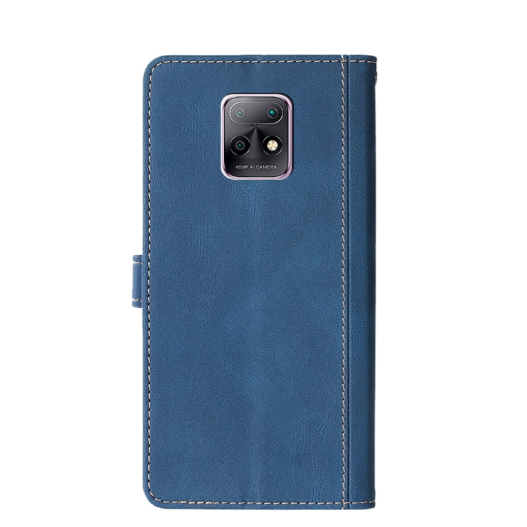 For Xiaomi Redmi 10X 5G Stitching Skin Feel Magnetic Buckle Horizontal Flip PU Leather Case with Holder & Card Slots & Wallet