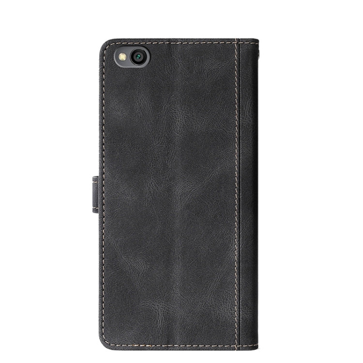 For Xiaomi Redmi Go Stitching Skin Feel Magnetic Buckle Horizontal Flip PU Leather Case with Holder & Card Slots & Wallet