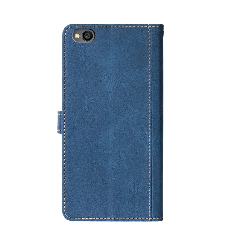 For Xiaomi Redmi Go Stitching Skin Feel Magnetic Buckle Horizontal Flip PU Leather Case with Holder & Card Slots & Wallet