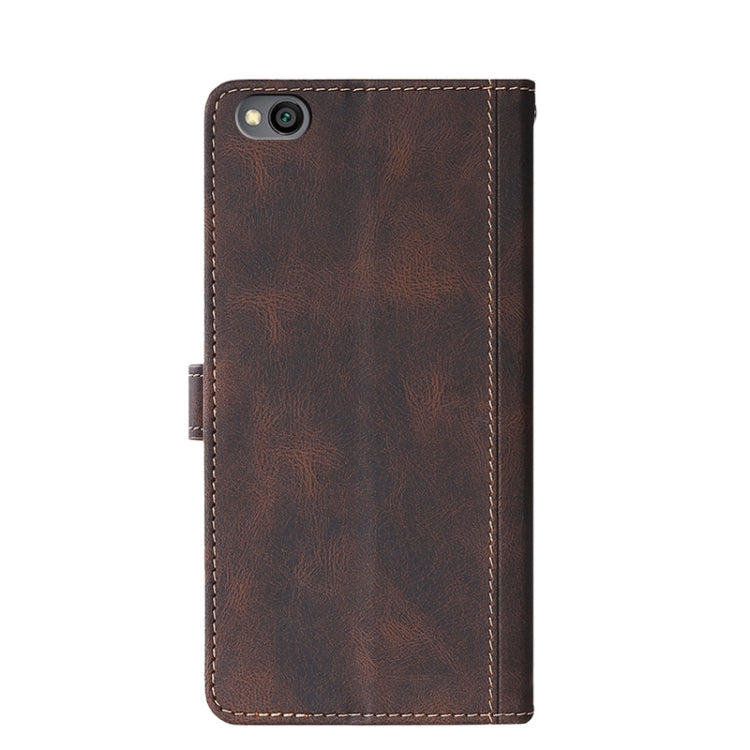 For Xiaomi Redmi Go Stitching Skin Feel Magnetic Buckle Horizontal Flip PU Leather Case with Holder & Card Slots & Wallet