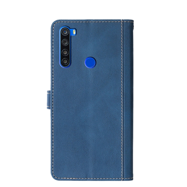 For Xiaomi Redmi Note 8T Stitching Skin Feel Magnetic Buckle Horizontal Flip PU Leather Case with Holder & Card Slots & Wallet