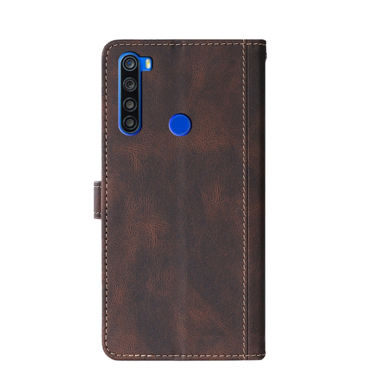 For Xiaomi Redmi Note 8T Stitching Skin Feel Magnetic Buckle Horizontal Flip PU Leather Case with Holder & Card Slots & Wallet