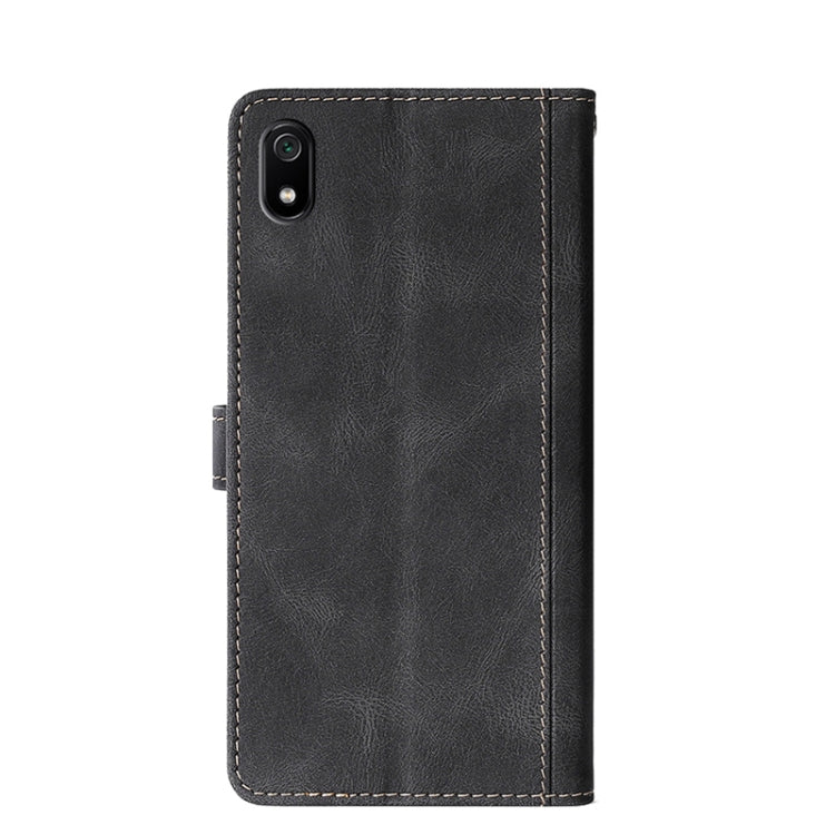 For Xiaomi Redmi 7A Stitching Skin Feel Magnetic Buckle Horizontal Flip PU Leather Case with Holder & Card Slots & Wallet