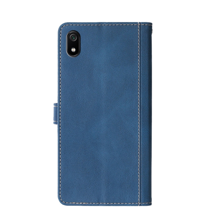 For Xiaomi Redmi 7A Stitching Skin Feel Magnetic Buckle Horizontal Flip PU Leather Case with Holder & Card Slots & Wallet