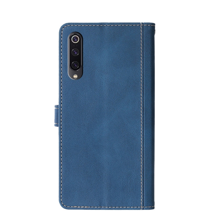 For Xiaomi Mi 9 Stitching Skin Feel Magnetic Buckle Horizontal Flip PU Leather Case with Holder & Card Slots & Wallet