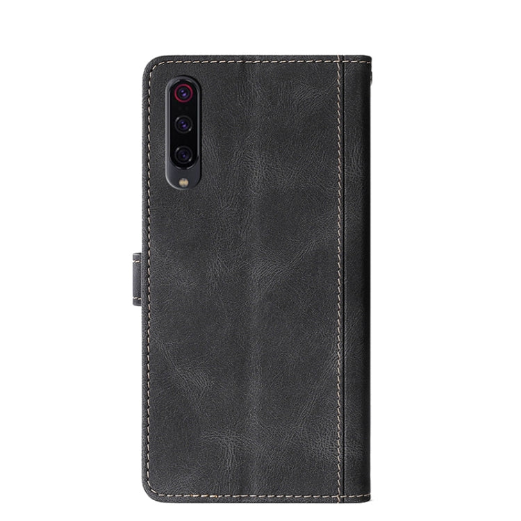 For Xiaomi Mi 9 Pro Stitching Skin Feel Magnetic Buckle Horizontal Flip PU Leather Case with Holder & Card Slots & Wallet