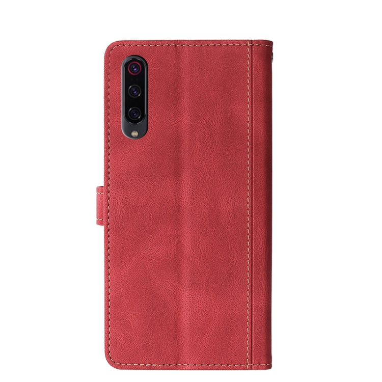 For Xiaomi Mi 9 Pro Stitching Skin Feel Magnetic Buckle Horizontal Flip PU Leather Case with Holder & Card Slots & Wallet