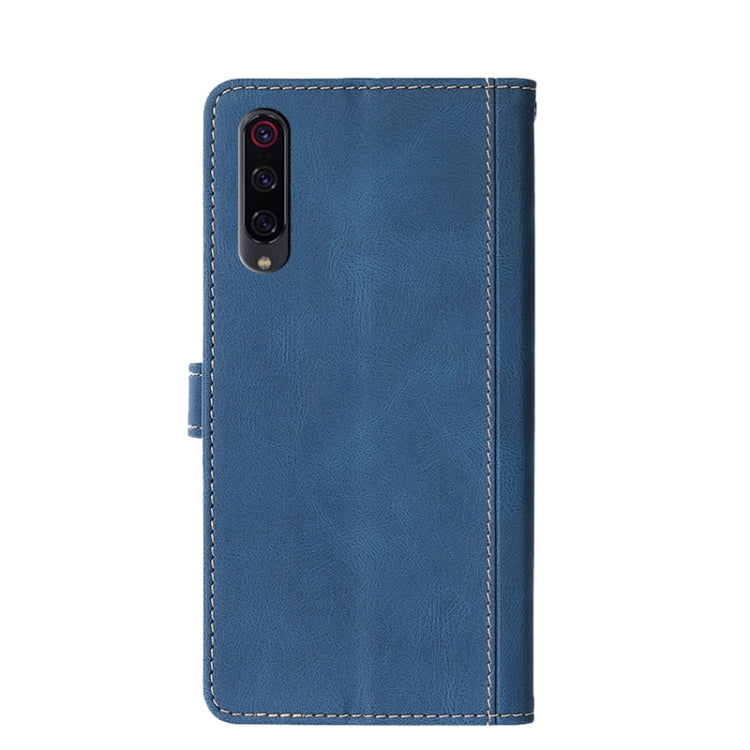 For Xiaomi Mi 9 Pro Stitching Skin Feel Magnetic Buckle Horizontal Flip PU Leather Case with Holder & Card Slots & Wallet