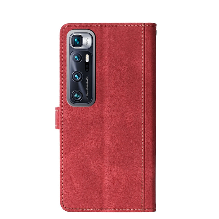 For Xiaomi Mi 10 Ultra Stitching Skin Feel Magnetic Buckle Horizontal Flip PU Leather Case with Holder & Card Slots & Wallet