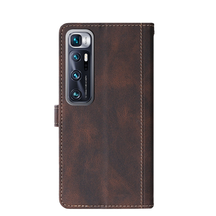 For Xiaomi Mi 10 Ultra Stitching Skin Feel Magnetic Buckle Horizontal Flip PU Leather Case with Holder & Card Slots & Wallet