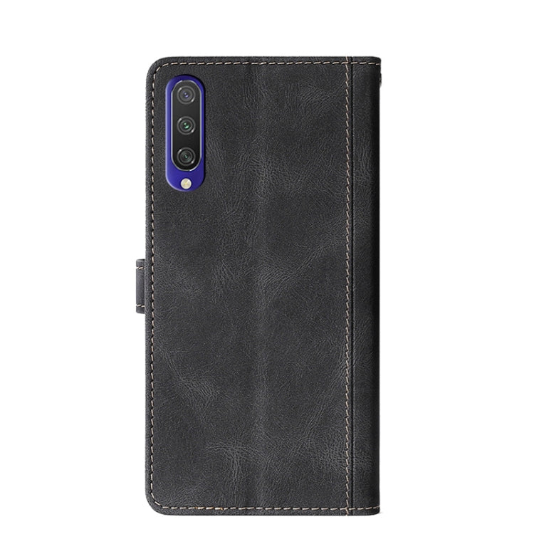 For Xiaomi Mi CC9e Stitching Skin Feel Magnetic Buckle Horizontal Flip PU Leather Case with Holder & Card Slots & Wallet