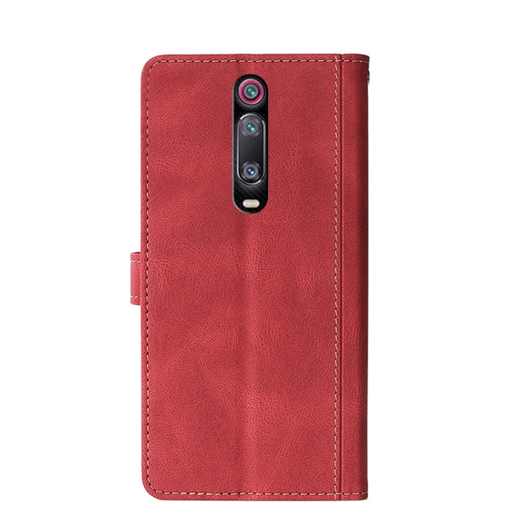 For Xiaomi Redmi K20 Pro / K20 / 9T / 9T Pro Stitching Skin Feel Magnetic Buckle Horizontal Flip PU Leather Case with Holder & Card Slots & Wallet