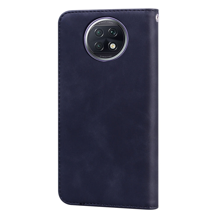 For Xiaomi Redmi Note 9T Frosted Business Magnetic Horizontal Flip PU Leather Case with Holder & Card Slot & Lanyard