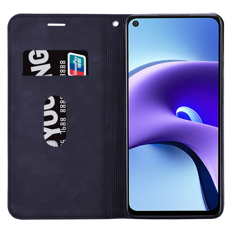 For Xiaomi Redmi Note 9T Frosted Business Magnetic Horizontal Flip PU Leather Case with Holder & Card Slot & Lanyard