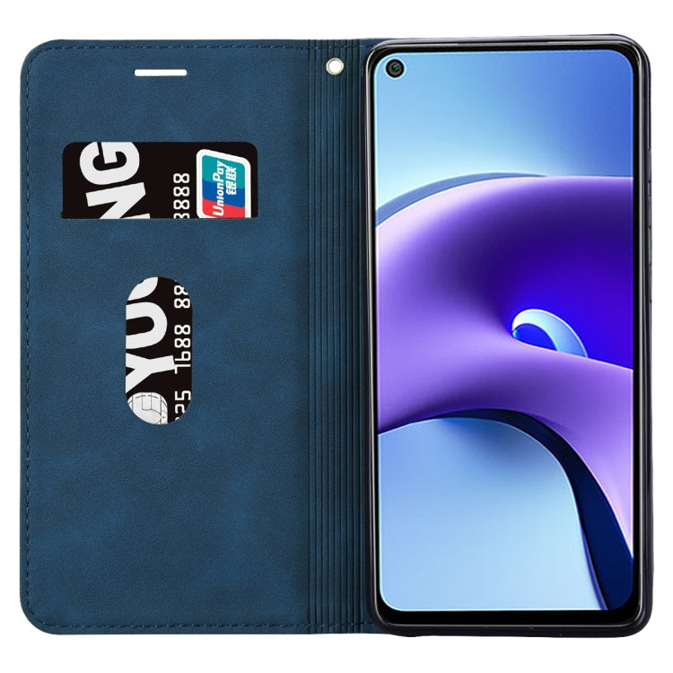 For Xiaomi Redmi Note 9T Frosted Business Magnetic Horizontal Flip PU Leather Case with Holder & Card Slot & Lanyard