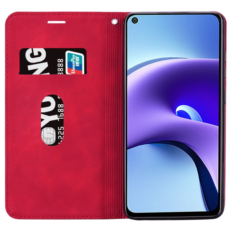 For Xiaomi Redmi Note 9T Frosted Business Magnetic Horizontal Flip PU Leather Case with Holder & Card Slot & Lanyard