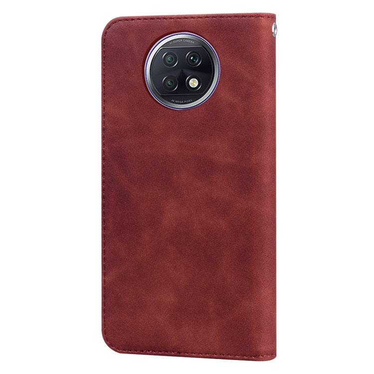 For Xiaomi Redmi Note 9T Frosted Business Magnetic Horizontal Flip PU Leather Case with Holder & Card Slot & Lanyard