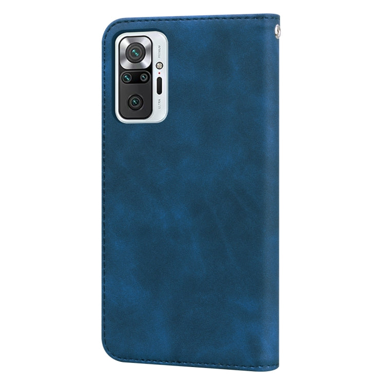 For Xiaomi Redmi Note 10 Pro Frosted Business Magnetic Horizontal Flip PU Leather Case with Holder & Card Slot & Lanyard