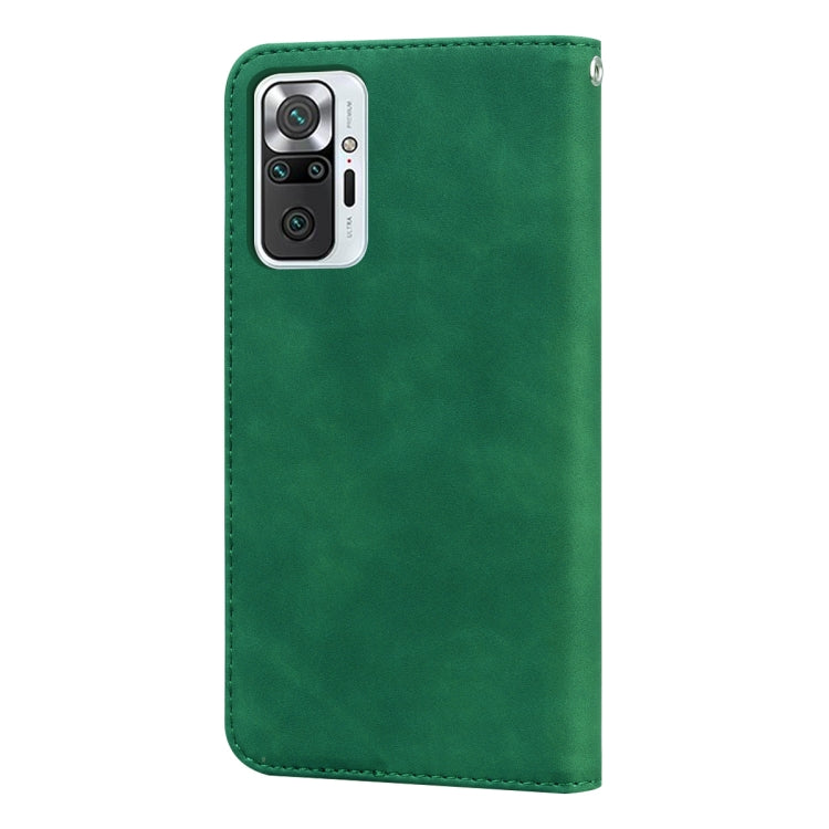 For Xiaomi Redmi Note 10 Pro Frosted Business Magnetic Horizontal Flip PU Leather Case with Holder & Card Slot & Lanyard