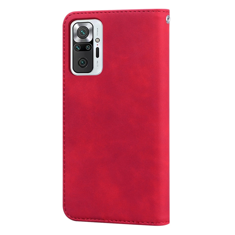 For Xiaomi Redmi Note 10 Pro Frosted Business Magnetic Horizontal Flip PU Leather Case with Holder & Card Slot & Lanyard
