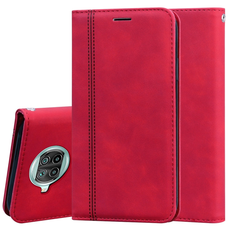 For Xiaomi Mi 10T Lite 5G Frosted Business Magnetic Horizontal Flip PU Leather Case with Holder & Card Slot & Lanyard