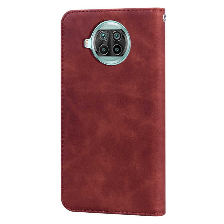 For Xiaomi Mi 10T Lite 5G Frosted Business Magnetic Horizontal Flip PU Leather Case with Holder & Card Slot & Lanyard